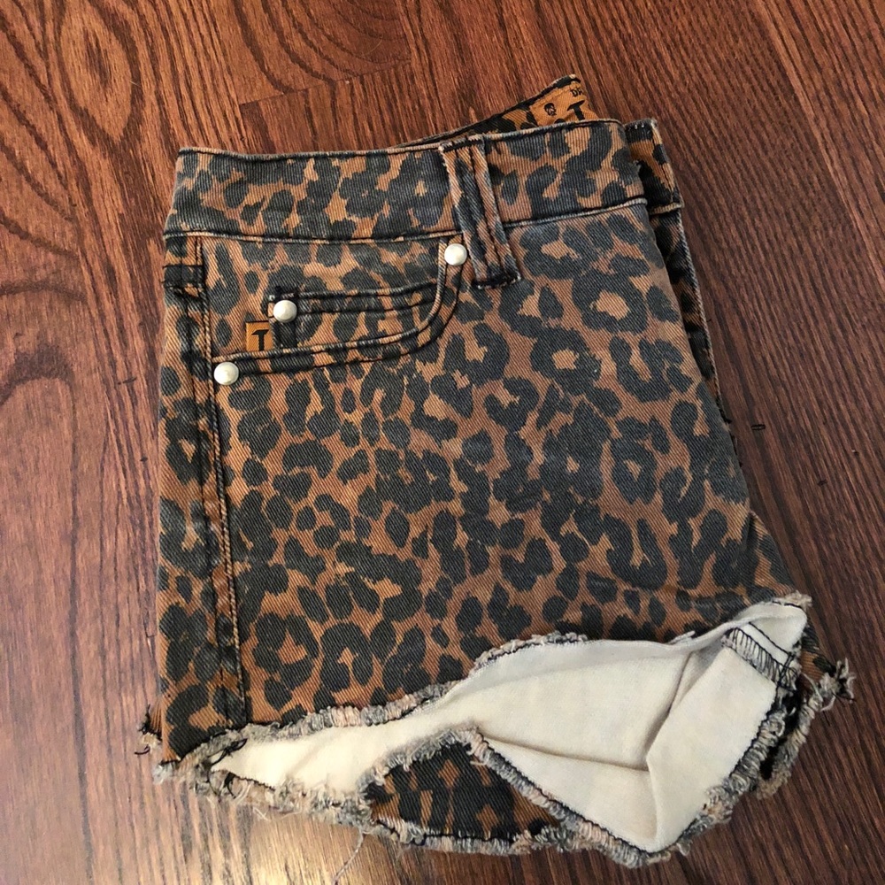 Cheetah print shorts